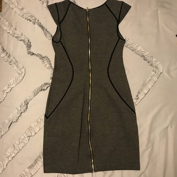 Express Grey Dress with Black Lining - Picture 2 of 2